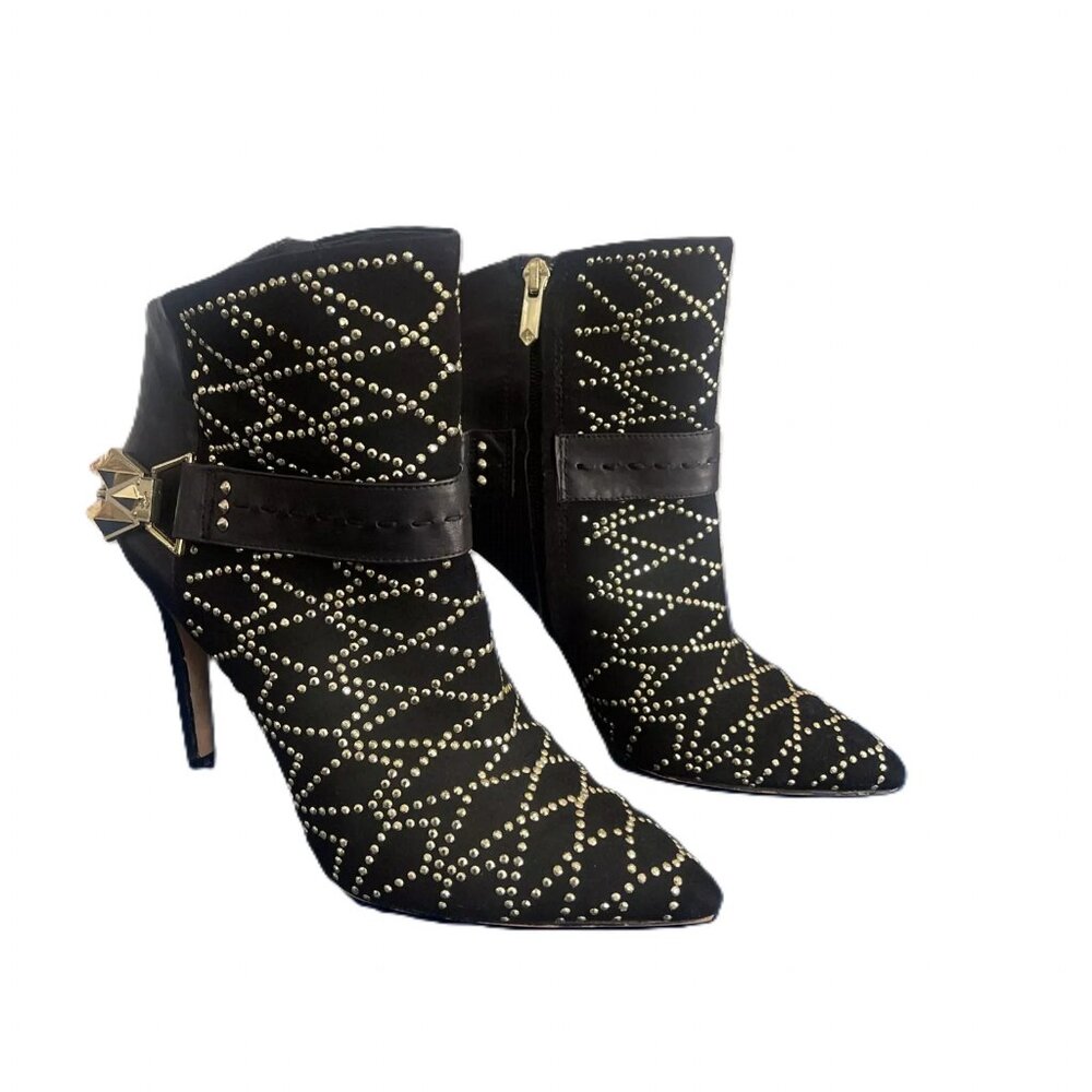 Sam Edelman Mila Booties Boots Stilettos 7.5 Black Shoes